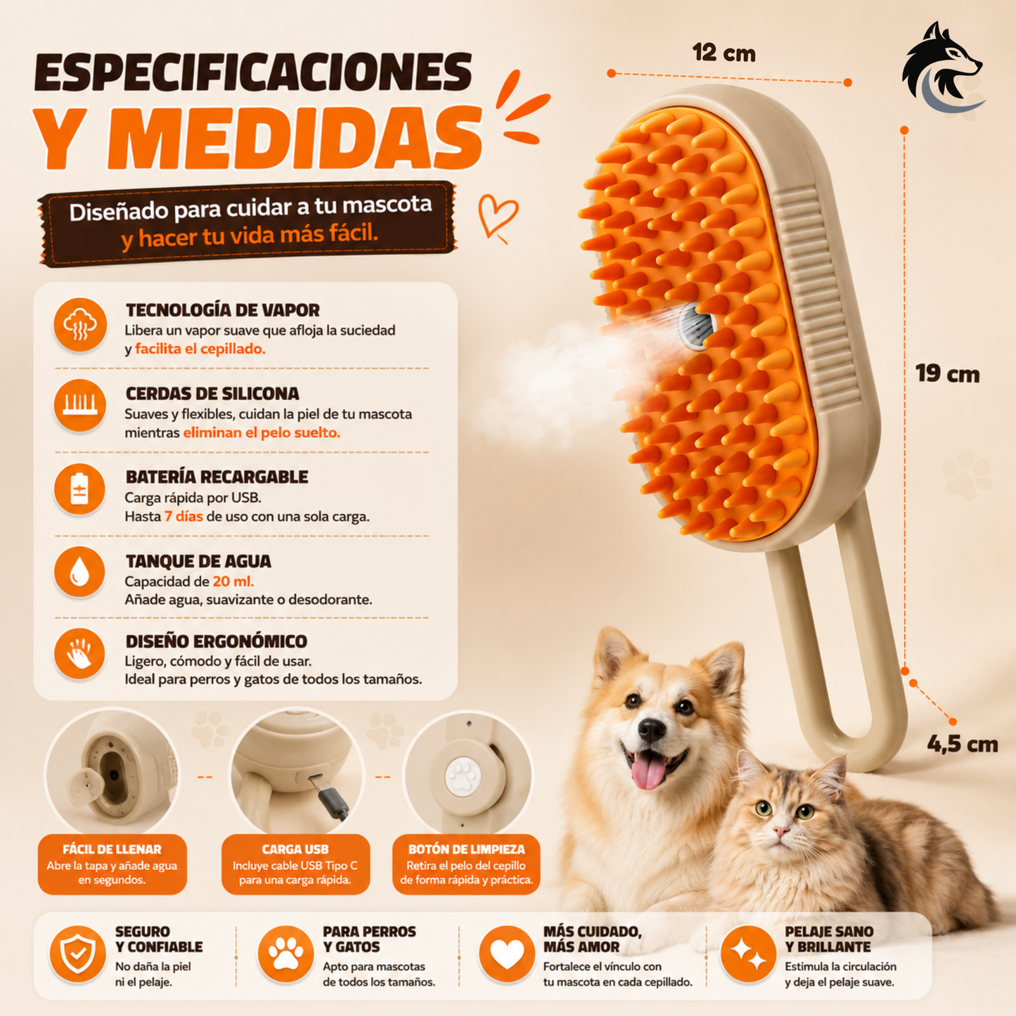 PeluClean - Cepillado sin pelos volando por la casa