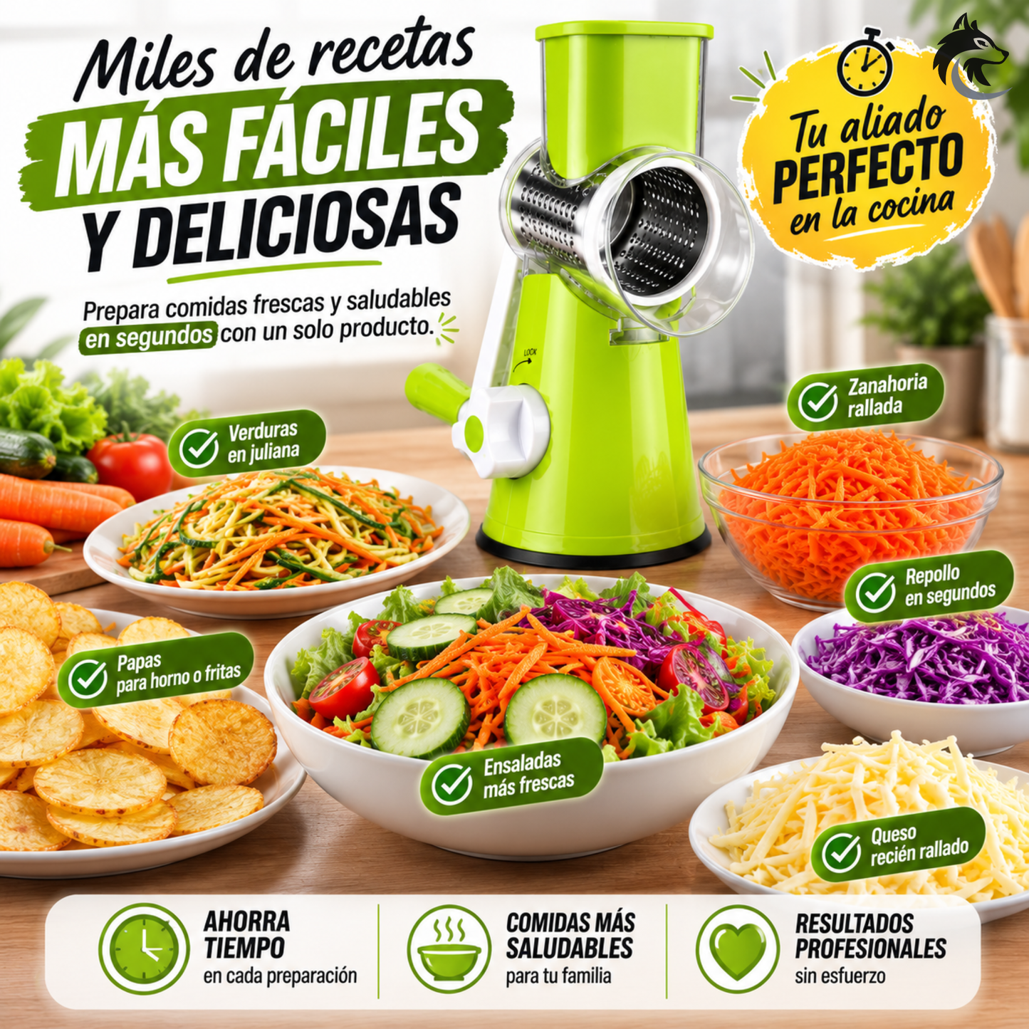 CutMax 3en1 - Rebana, raya y pica fácil