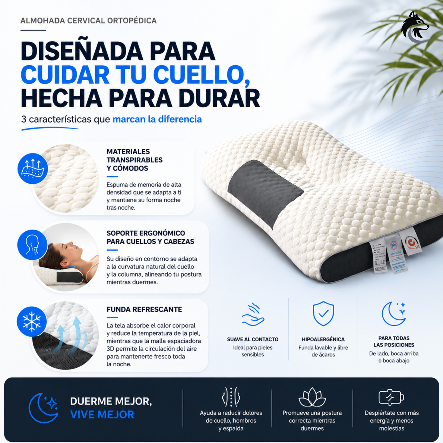 Ergo Dream - Soporte cervical toda la noche