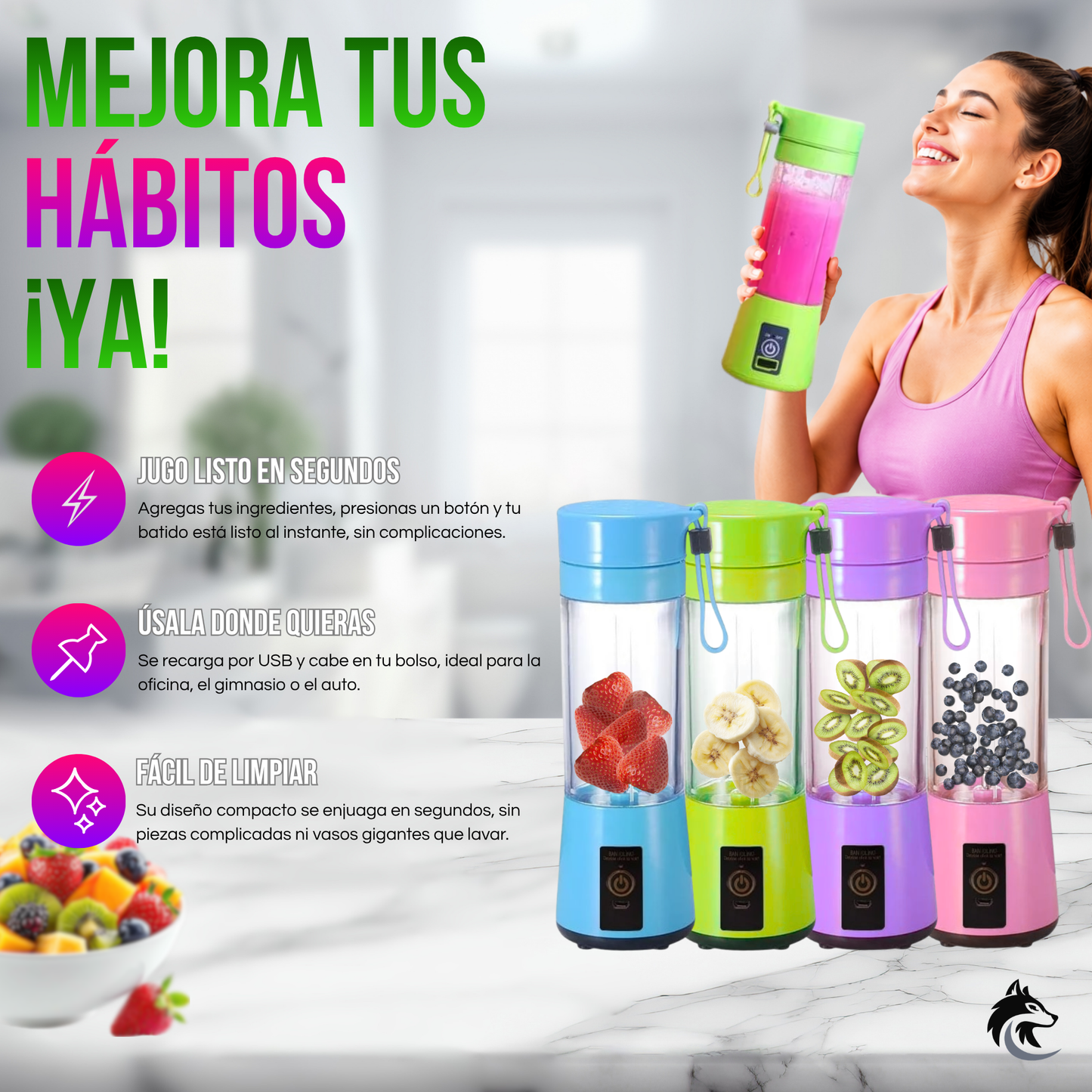 QuickMix Go - Recarga, mezcla y disfruta