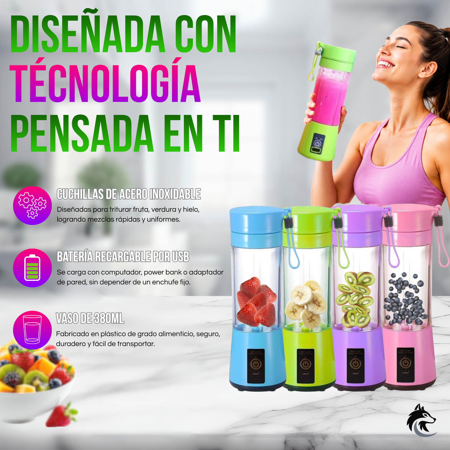 QuickMix Go - Recarga, mezcla y disfruta