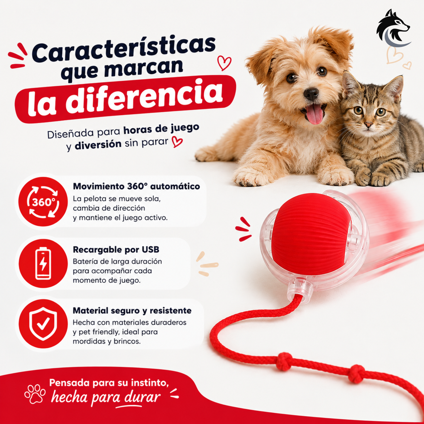 PetSpin 360 - Estimula su instinto natural sin que muevas un dedo