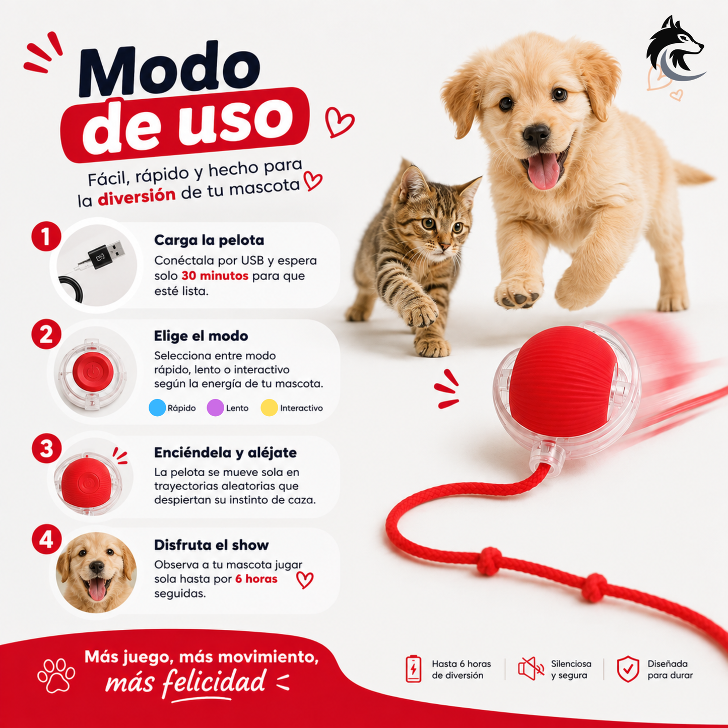 PetSpin 360 - Estimula su instinto natural sin que muevas un dedo