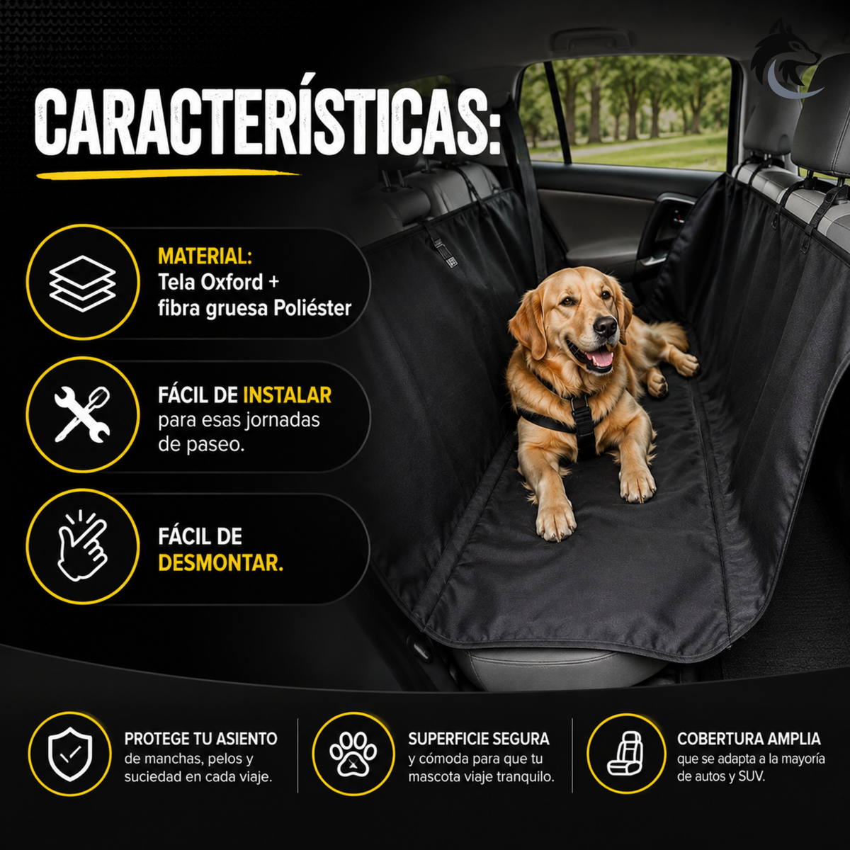 PetCover - Protege el asiento de pelos y líquidos