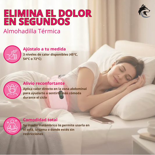 Almohadilla Térmica Portátil Inalámbrica