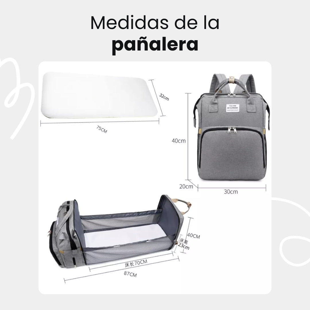 Mochila Pañalera 3 en 1
